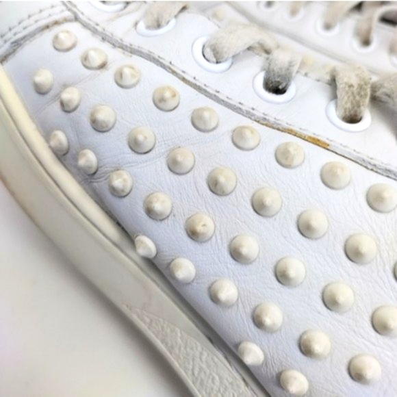 Gucci Brooklyn Leather Spike Sneakers 39 - Picture 6 of 10